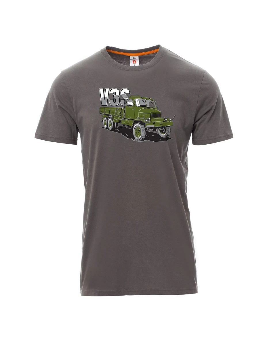 Šedé pánské tričko Nákladní automobil V3S Valník