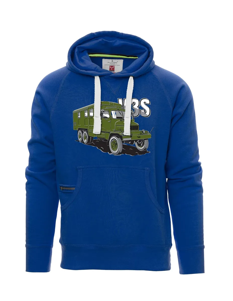Modrá pánská mikina Nákladní automobil V3S Skříň