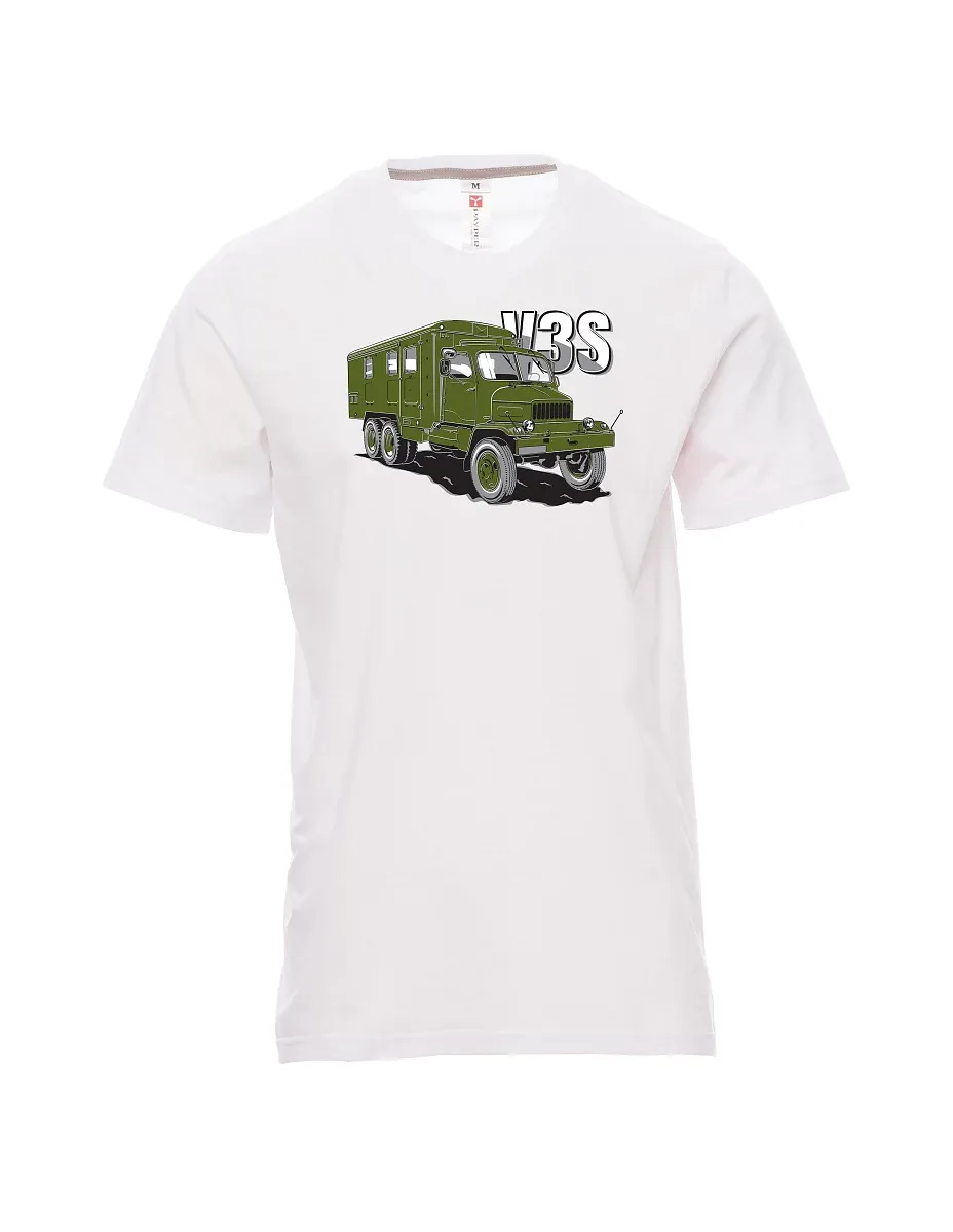 Bílé pánské tričko Nákladní automobil V3S Skříň