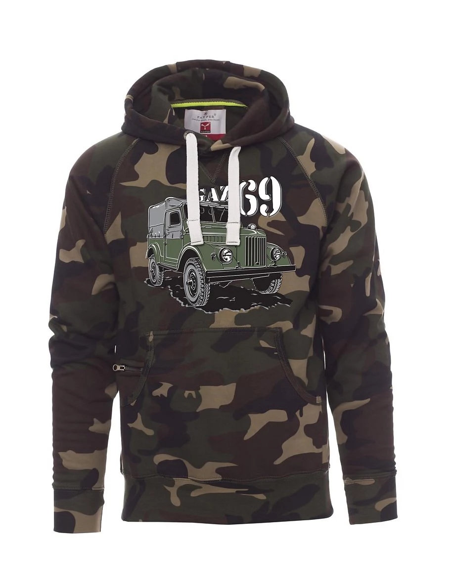 Maskáčová pánská mikina GAZ 69