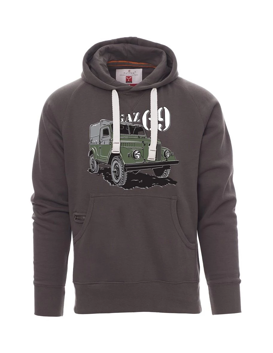 Šedá pánská mikina GAZ 69