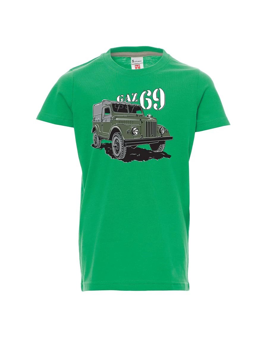 Zelené dětské tričko GAZ 69