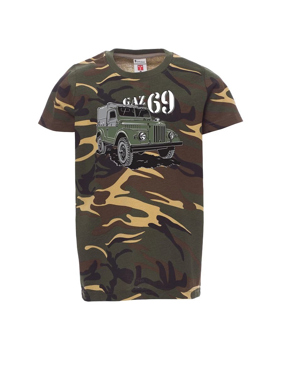 Maskáčové dětské tričko GAZ 69