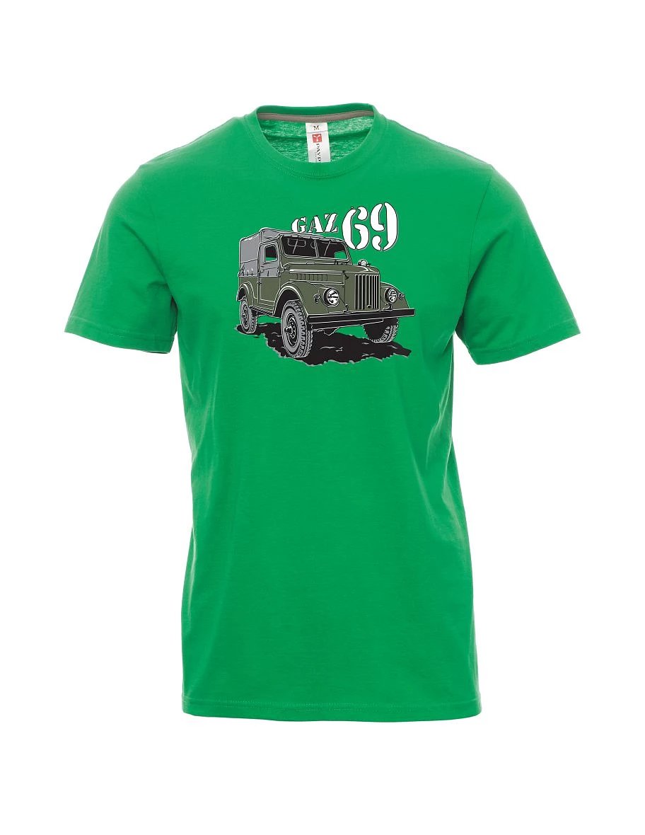Zelené pánské tričko GAZ 69