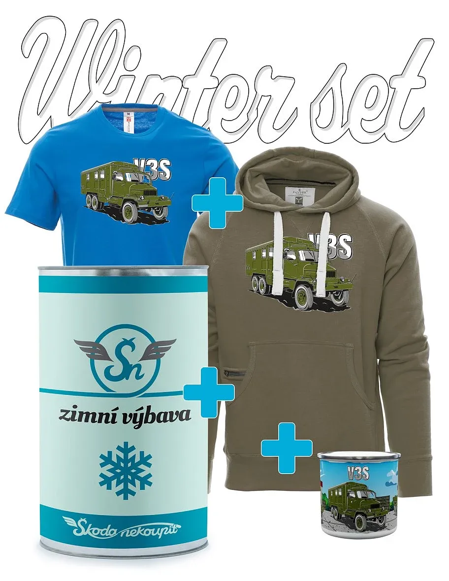 Dárkový zimní set Nákladní automobil V3S Skříň