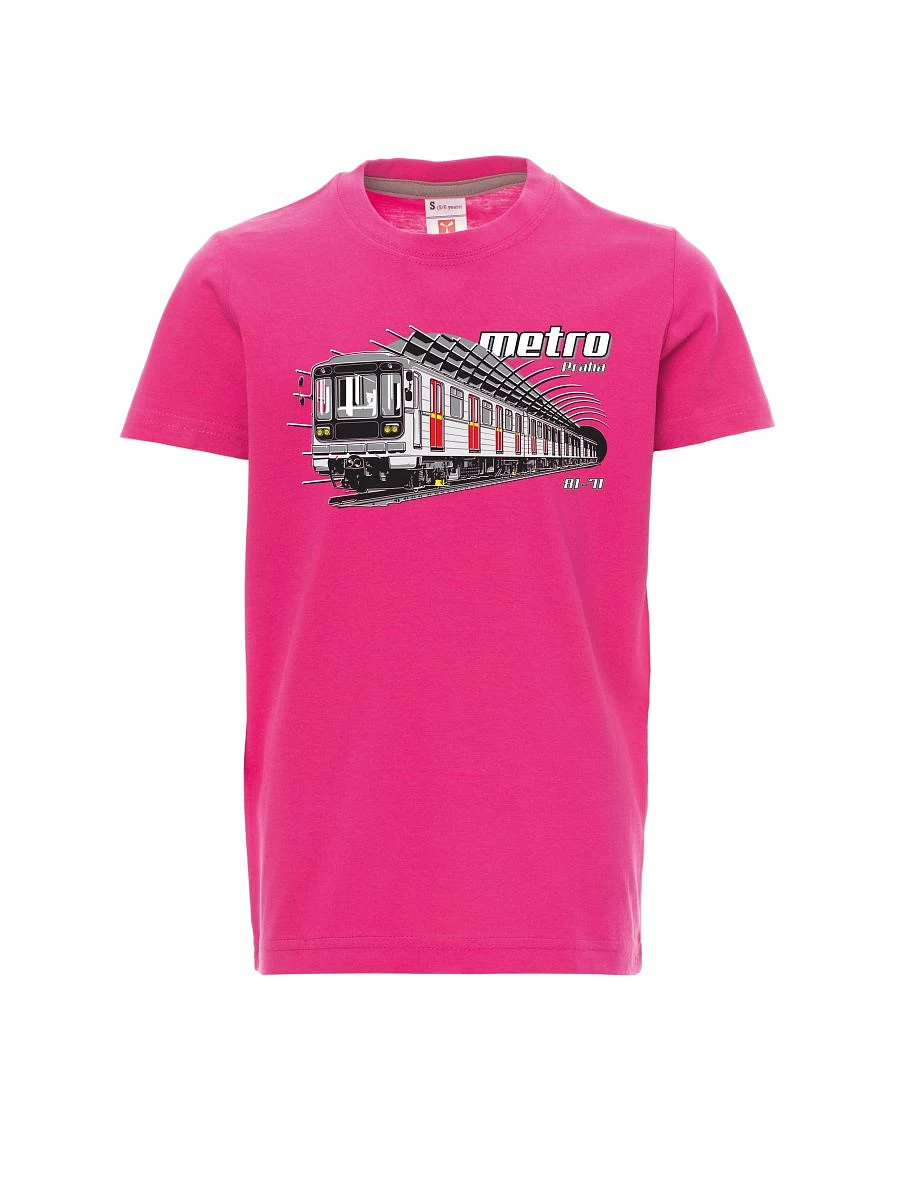 Růžové dětské tričko Metro 81-71