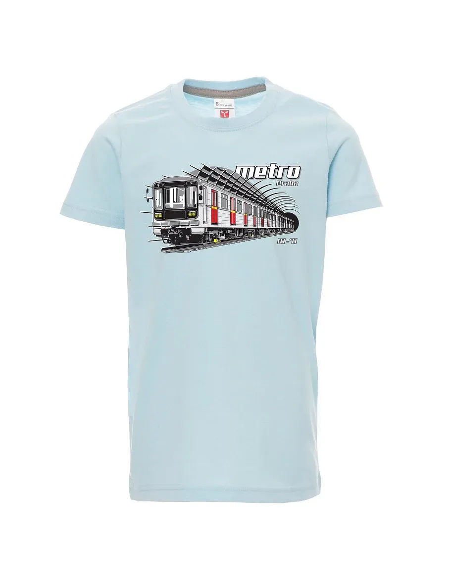 Bledě modré dětské tričko Metro 81-71