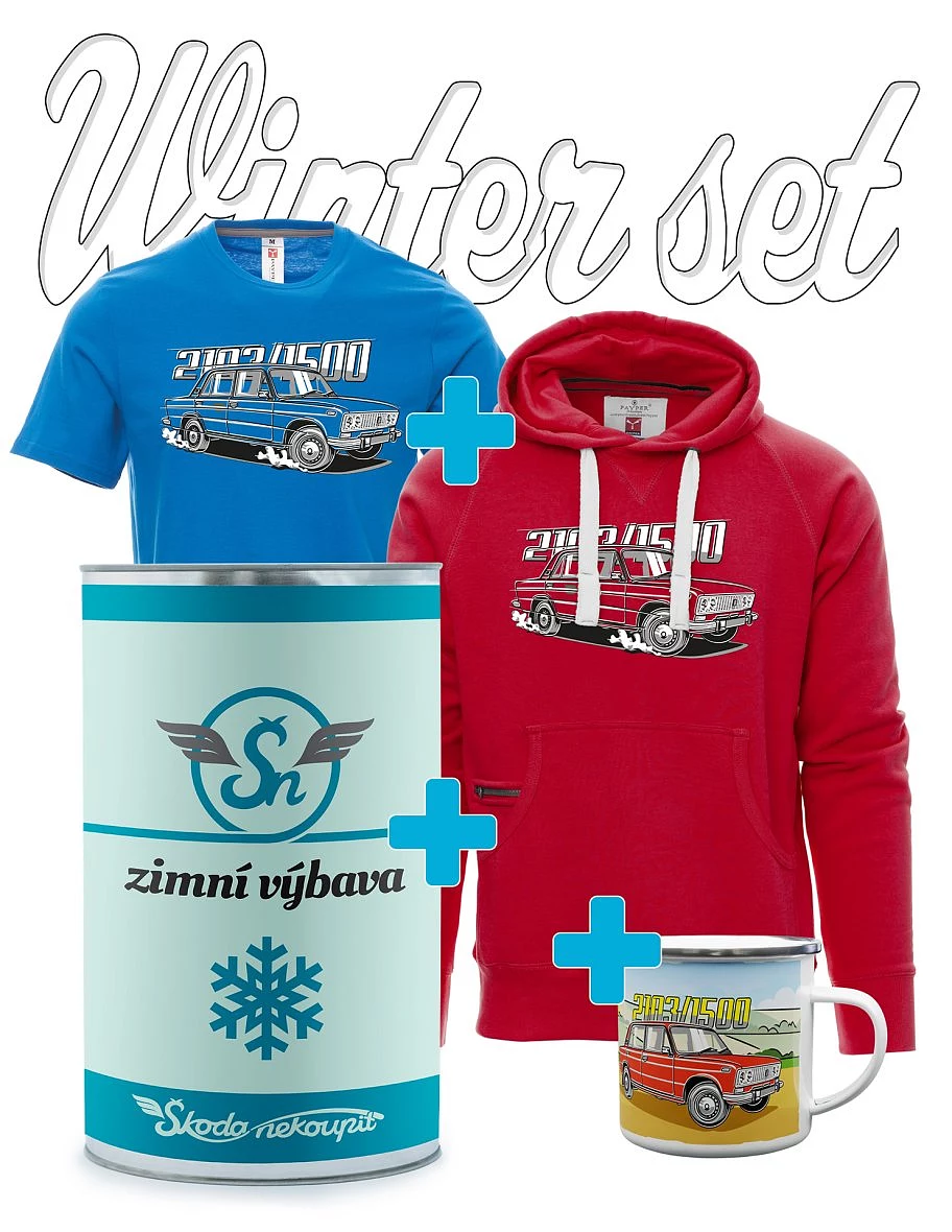 Dárkový zimní set s motivem Lada 2103 / VAZ 1500