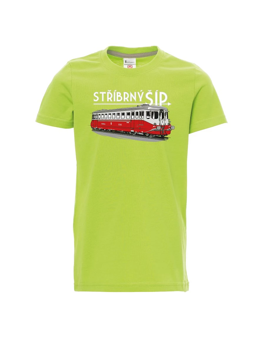 Světle zelené dětské tričko Stříbrný šíp M 260 001
