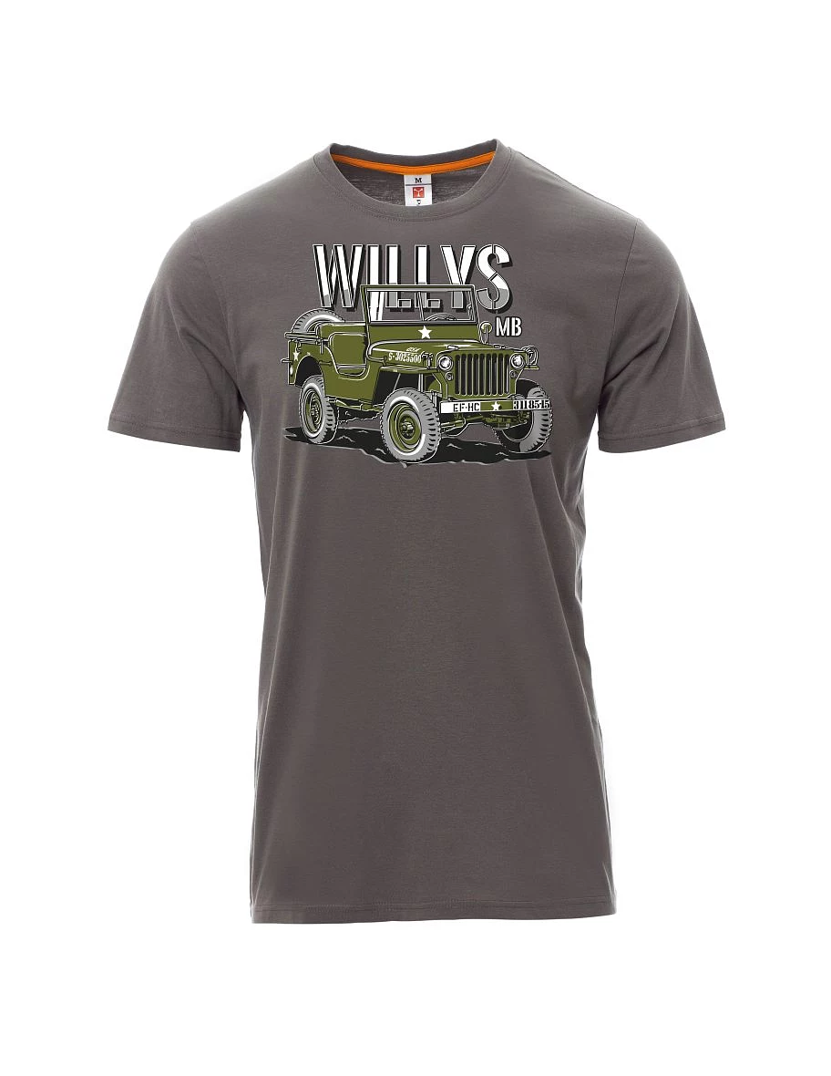 Šedé pánské tričko Willys MB
