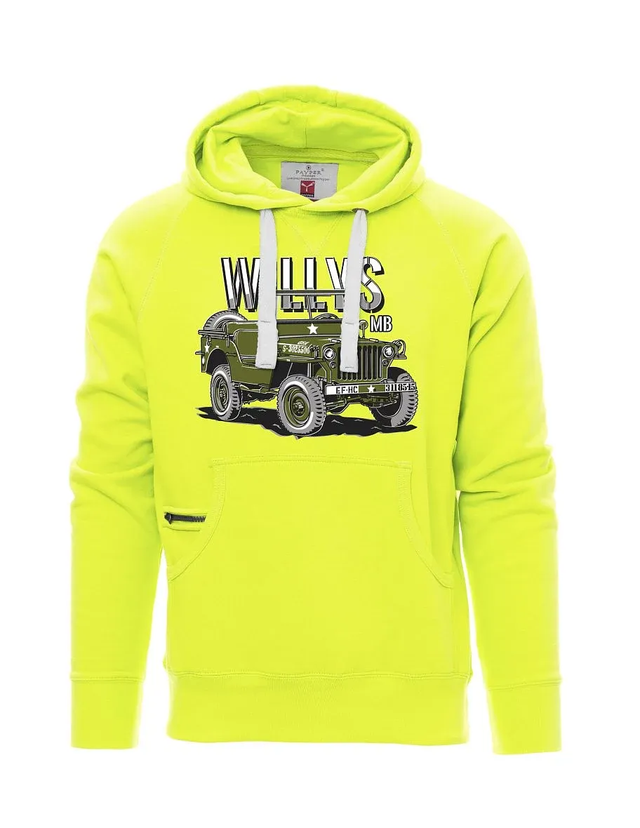 Fluorescenční pánská mikina Willys MB
