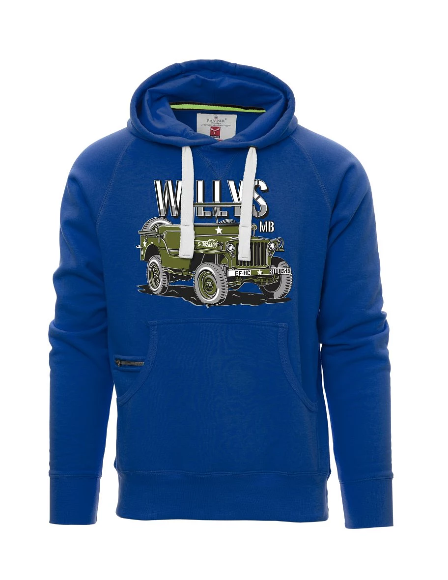 Modrá pánská mikina Willys MB