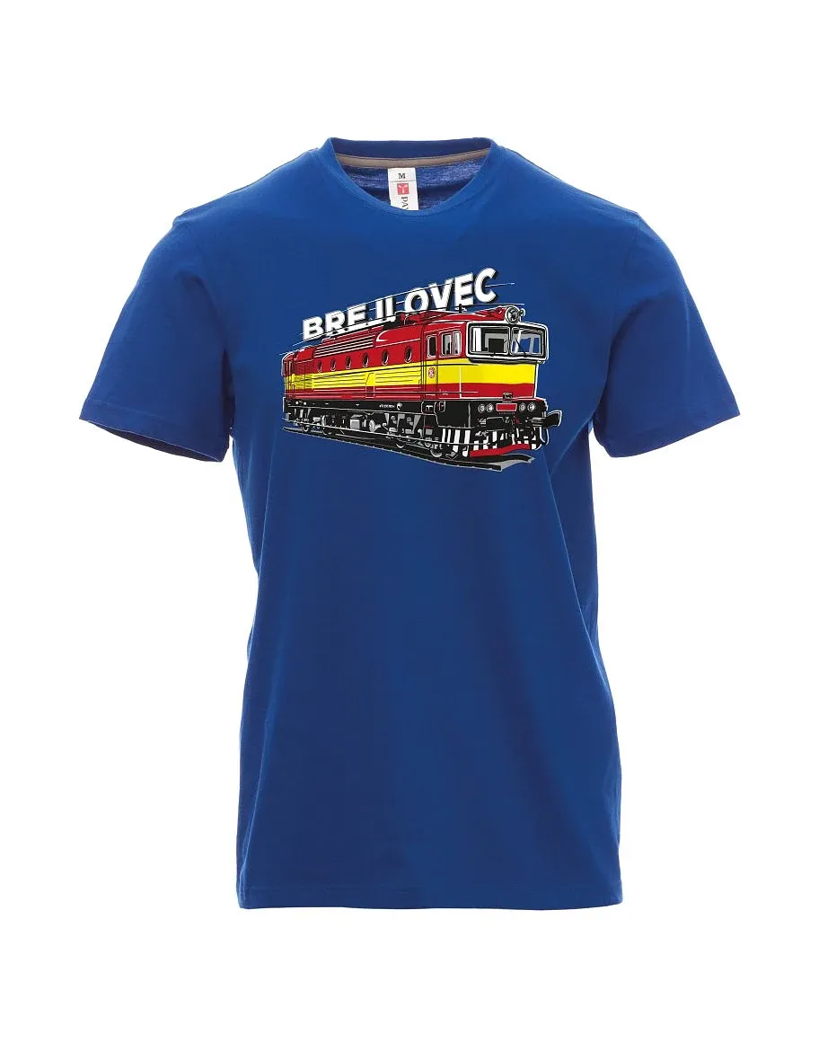 Modré pánské tričko Lokomotiva 753 "Brejlovec"