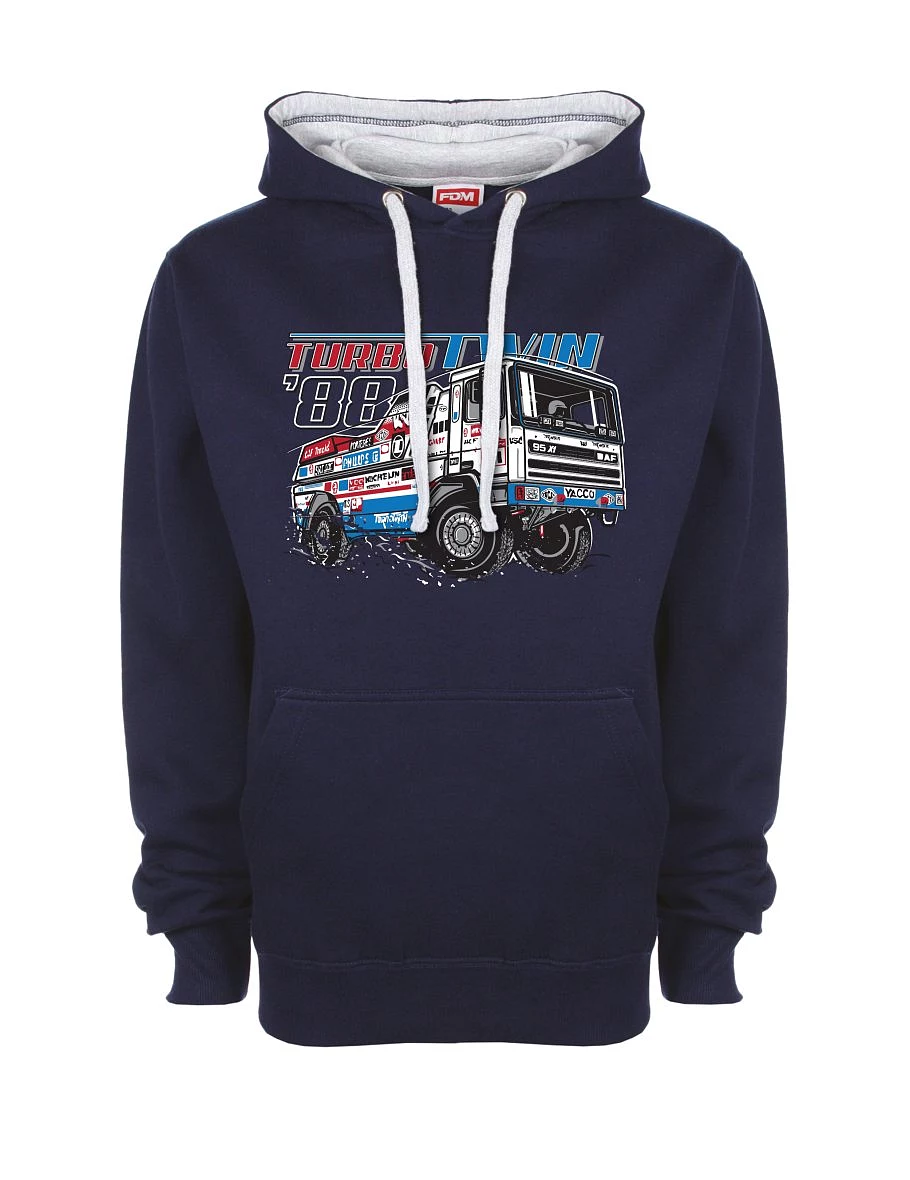 Šedo-námořnická mikina TurboTwin z Dakaru 1988