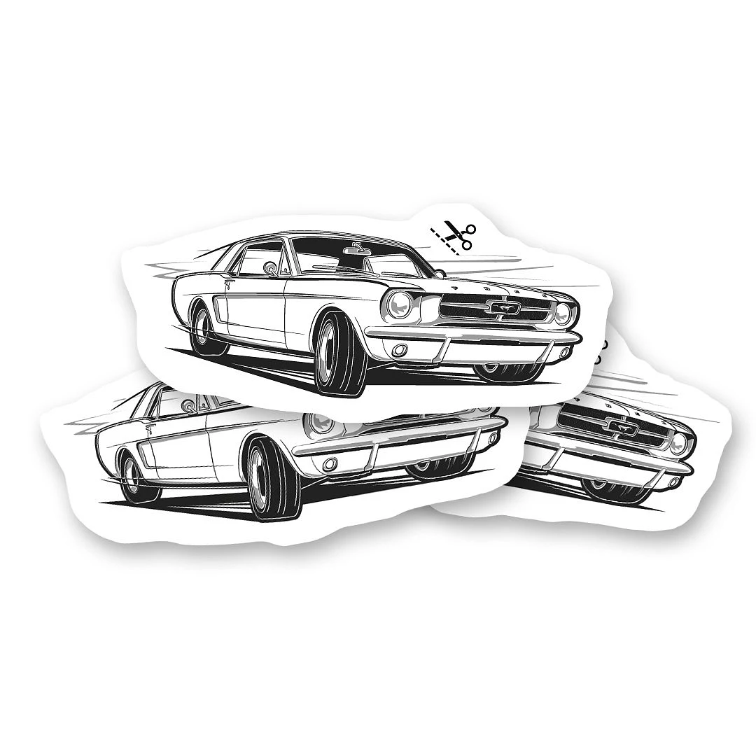 Dočasné tetování s veteránem Mustang
