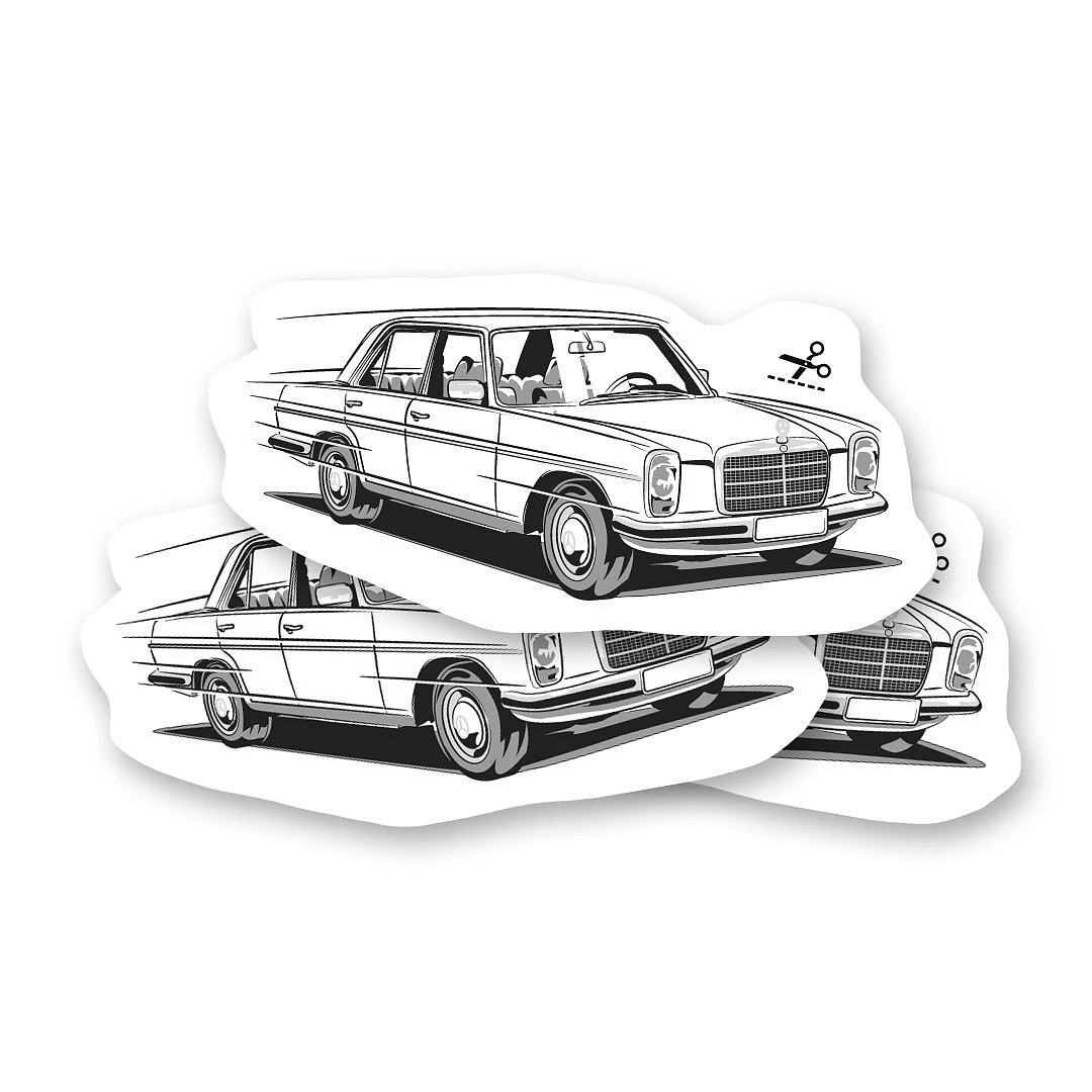 Dočasné tetování s veteránem Mercedes W114