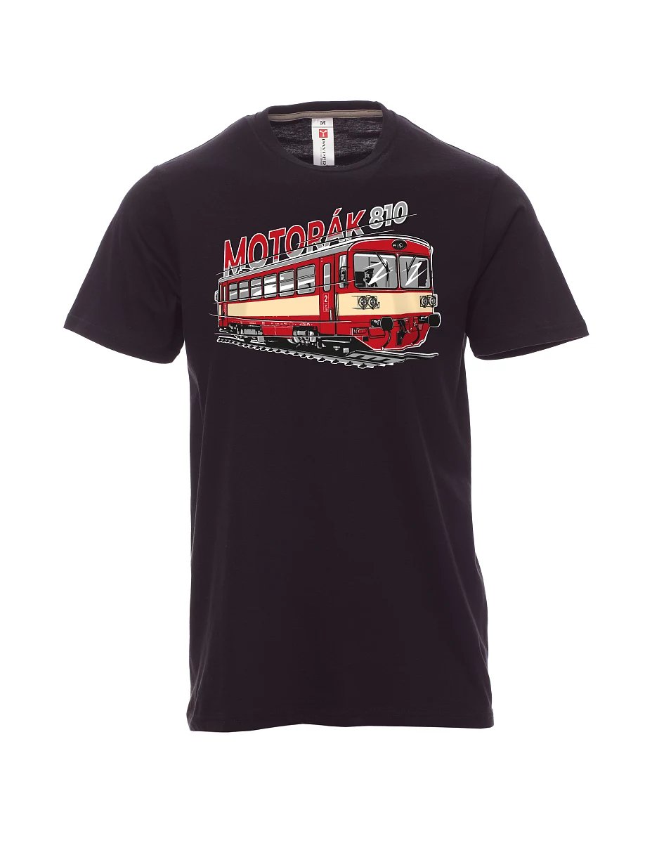 Černé pánské tričko Motorák 810