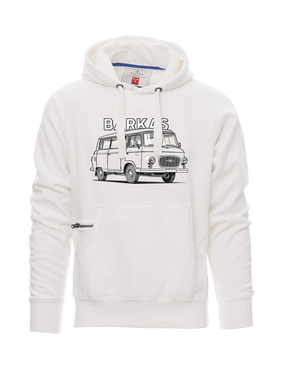 Bílá pánská mikina Barkas B1000