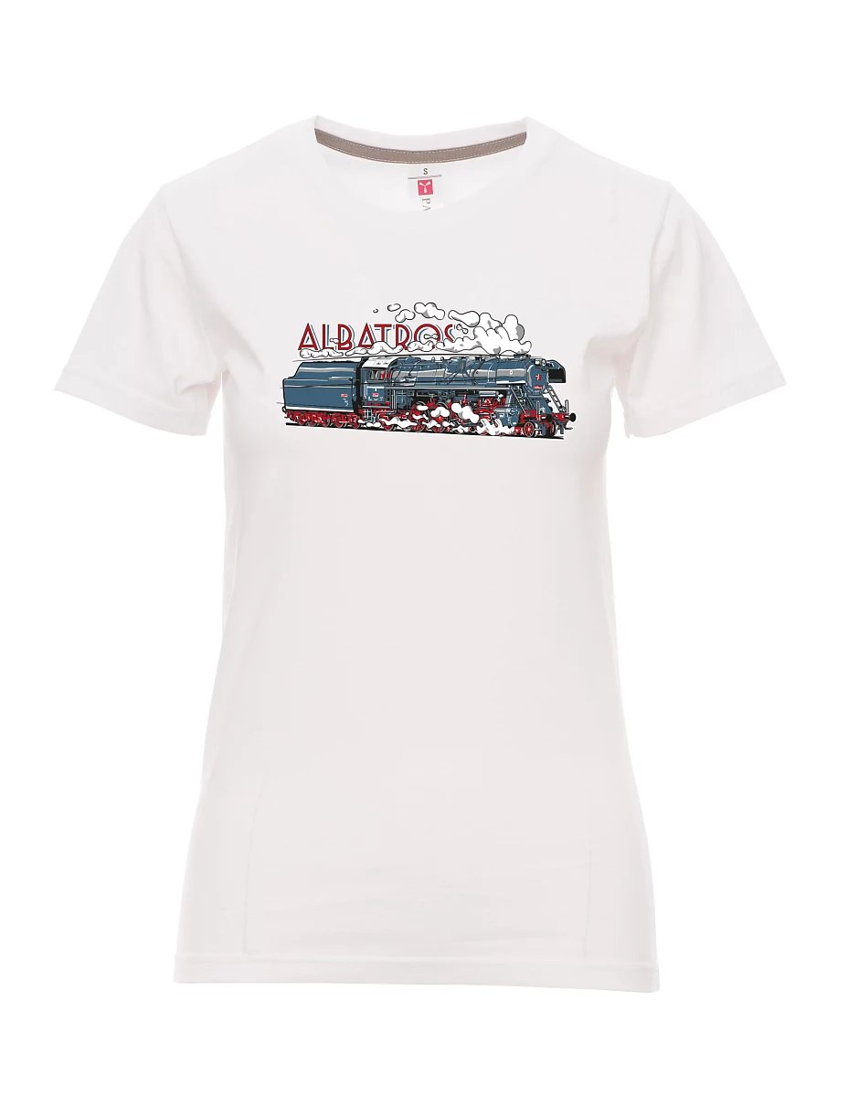Bílé dámské tričko Lokomotiva Albatros