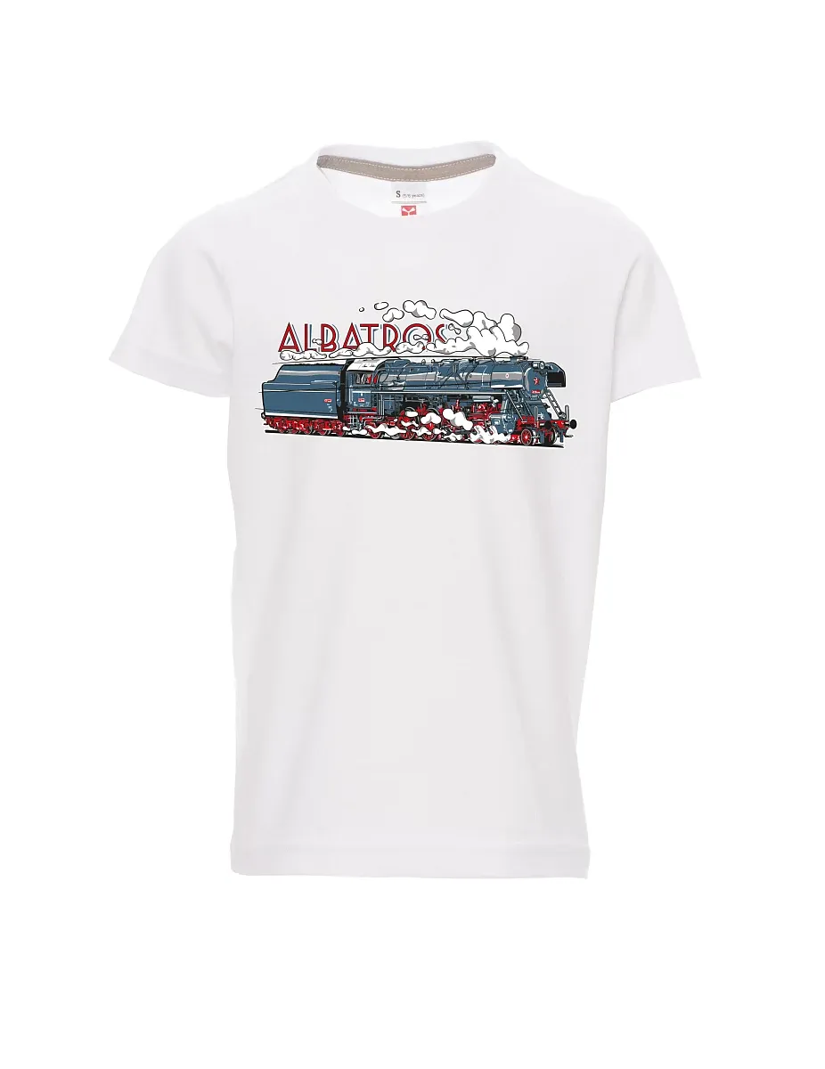 Bílé dětské tričko Lokomotiva Albatros