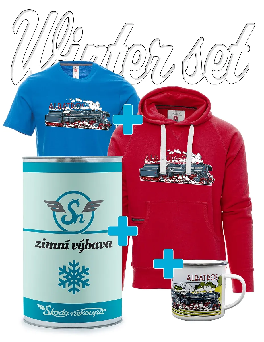 Dárkový zimní set Lokomotiva Albatros