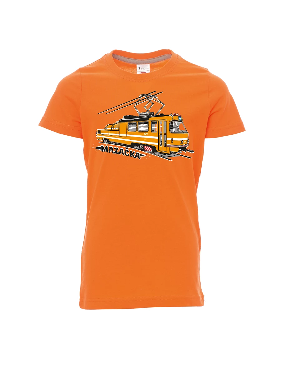 Oranžové dětské tričko Mazačka