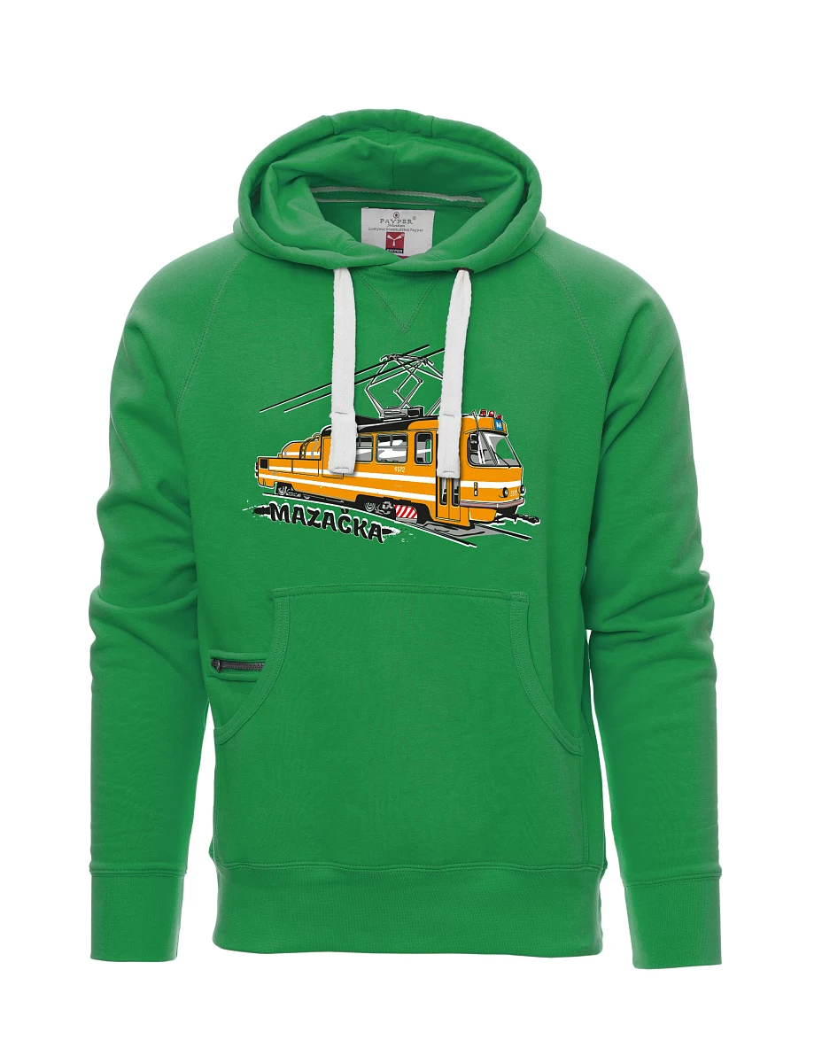 Zelená pánská mikina Mazačka