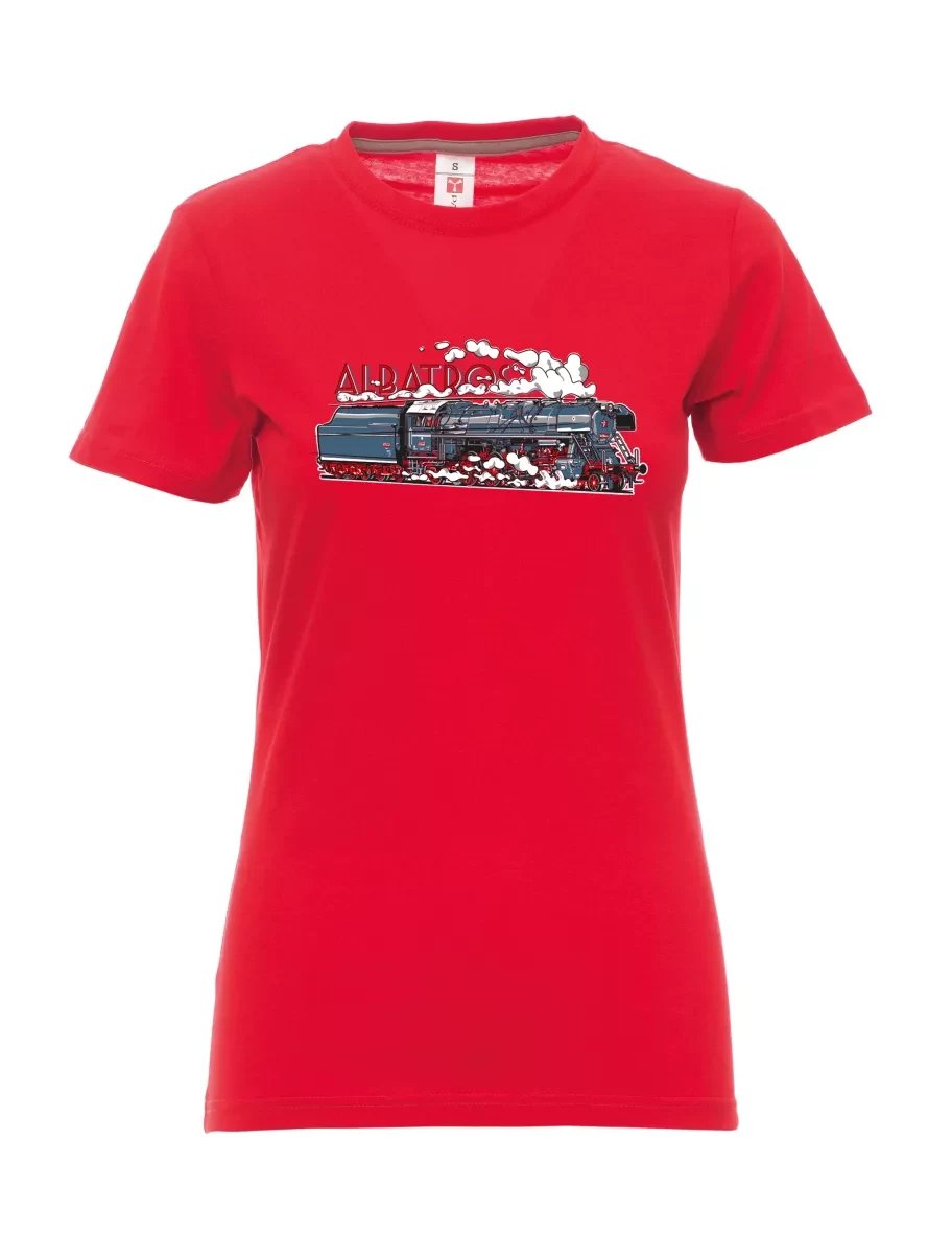 Červené dámské tričko Lokomotiva 781 "Sergej" (M62)