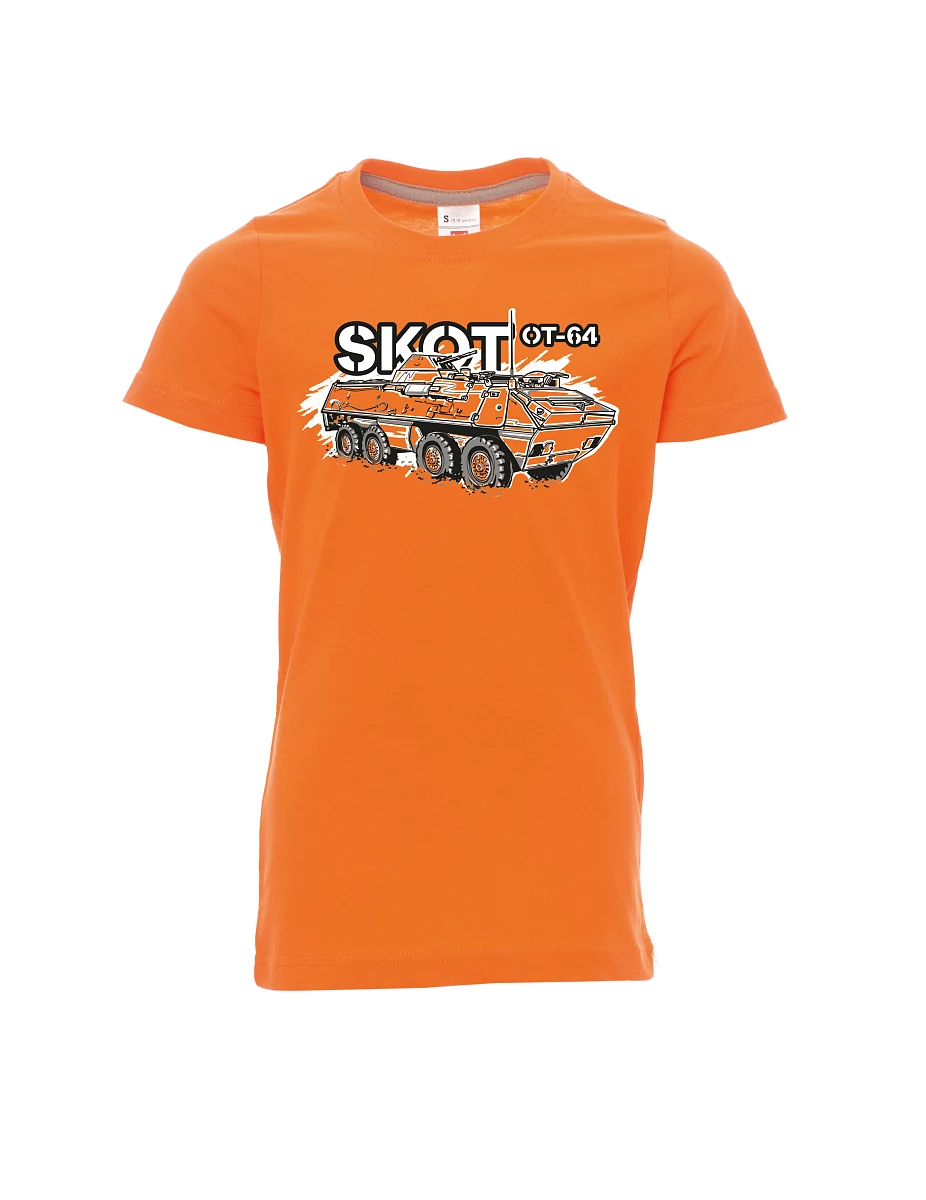 Oranžové dětské tričko Obrněný transportér OT-64 "SKOT"