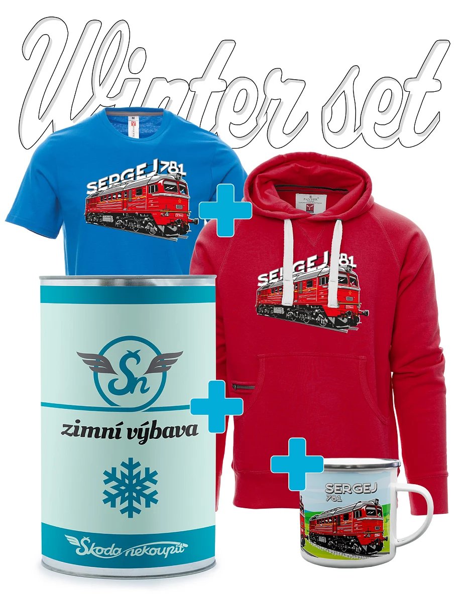 Dárkový zimní set Lokomotiva 781 "Sergej" (M62)