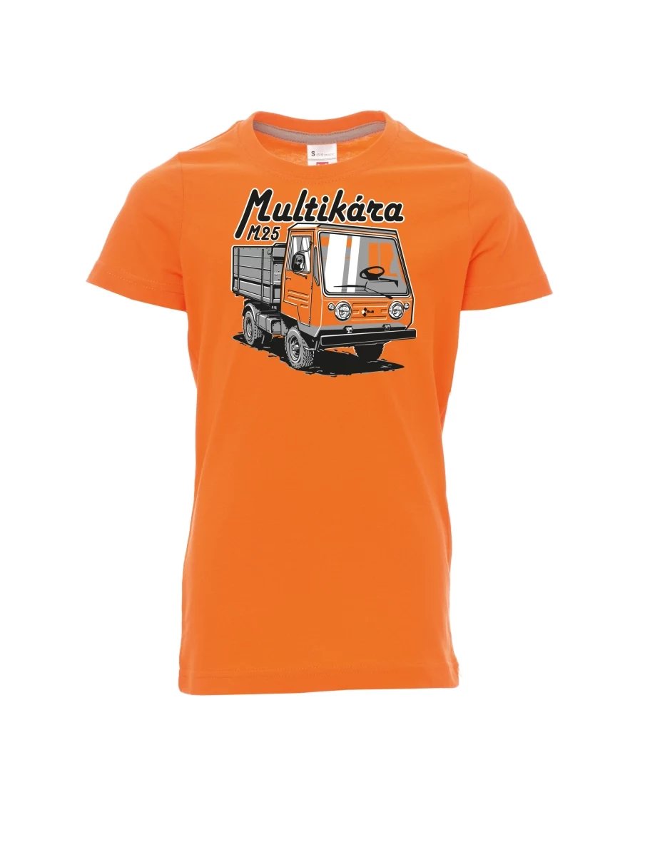 Oranžové dětské tričko Multikára M25
