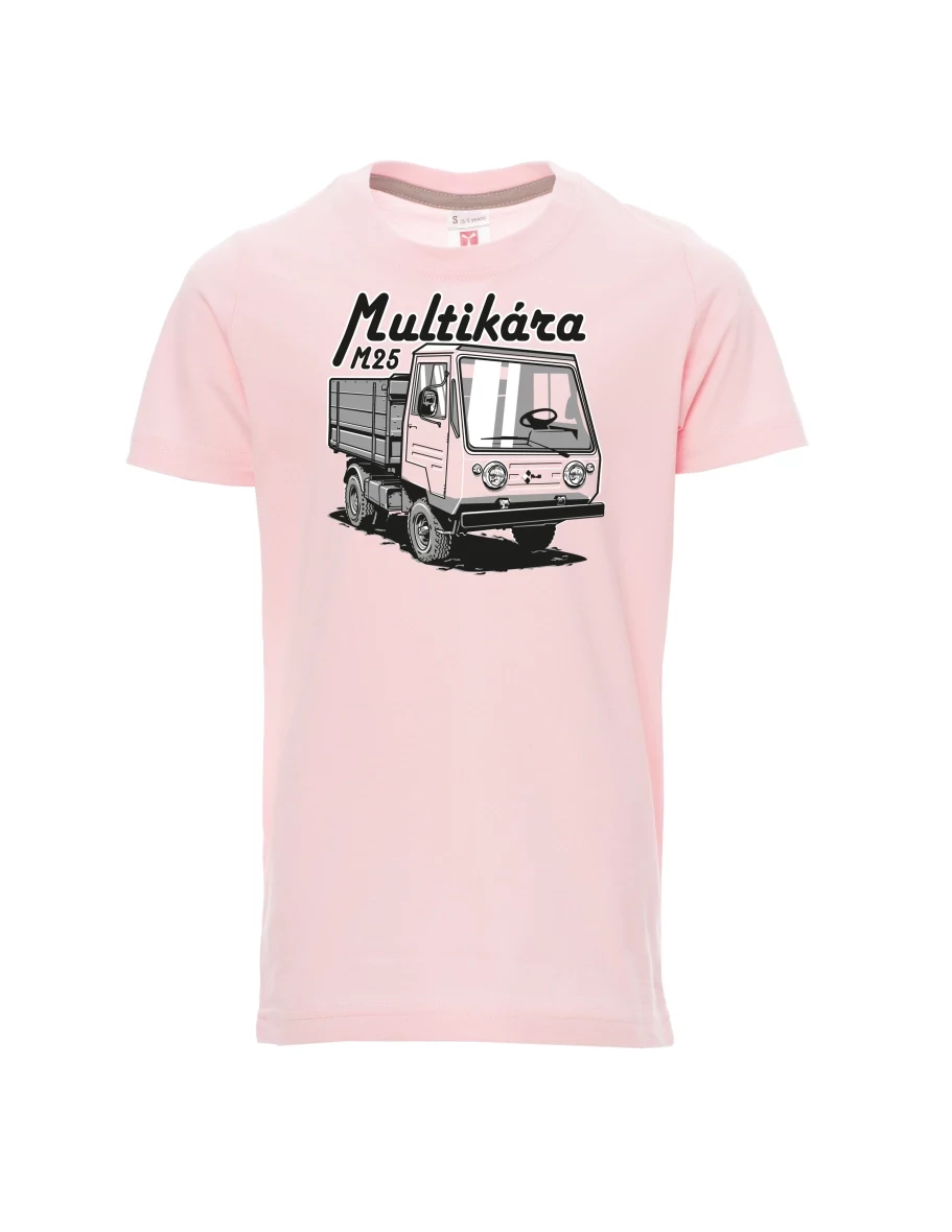 Světle růžové dětské tričko Multikára M25