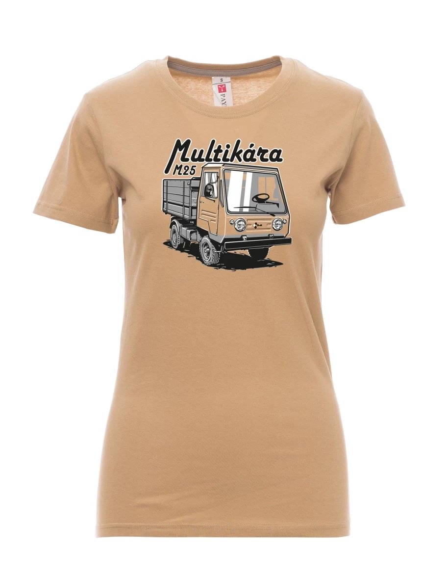 Hnědé dámské tričko Multikára M25