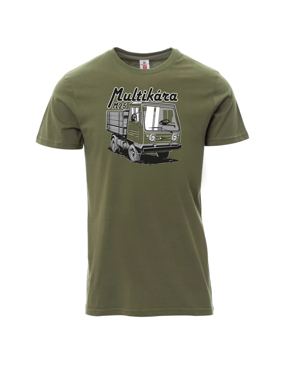 Khaki pánské tričko Multikára M25