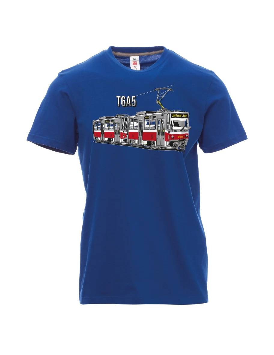 Modré pánské tričko Tramvaj T6A5