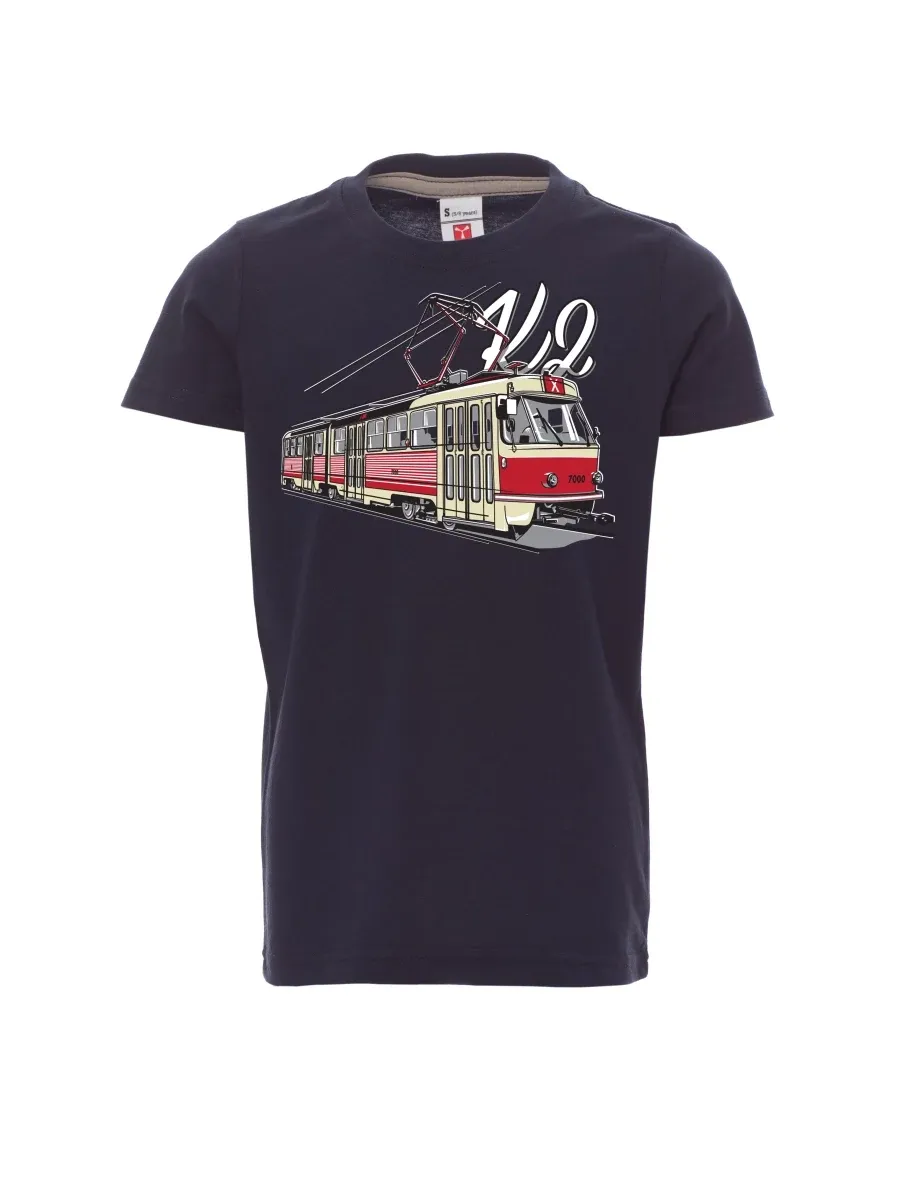 Navy dětské tričko Tramvaj K2
