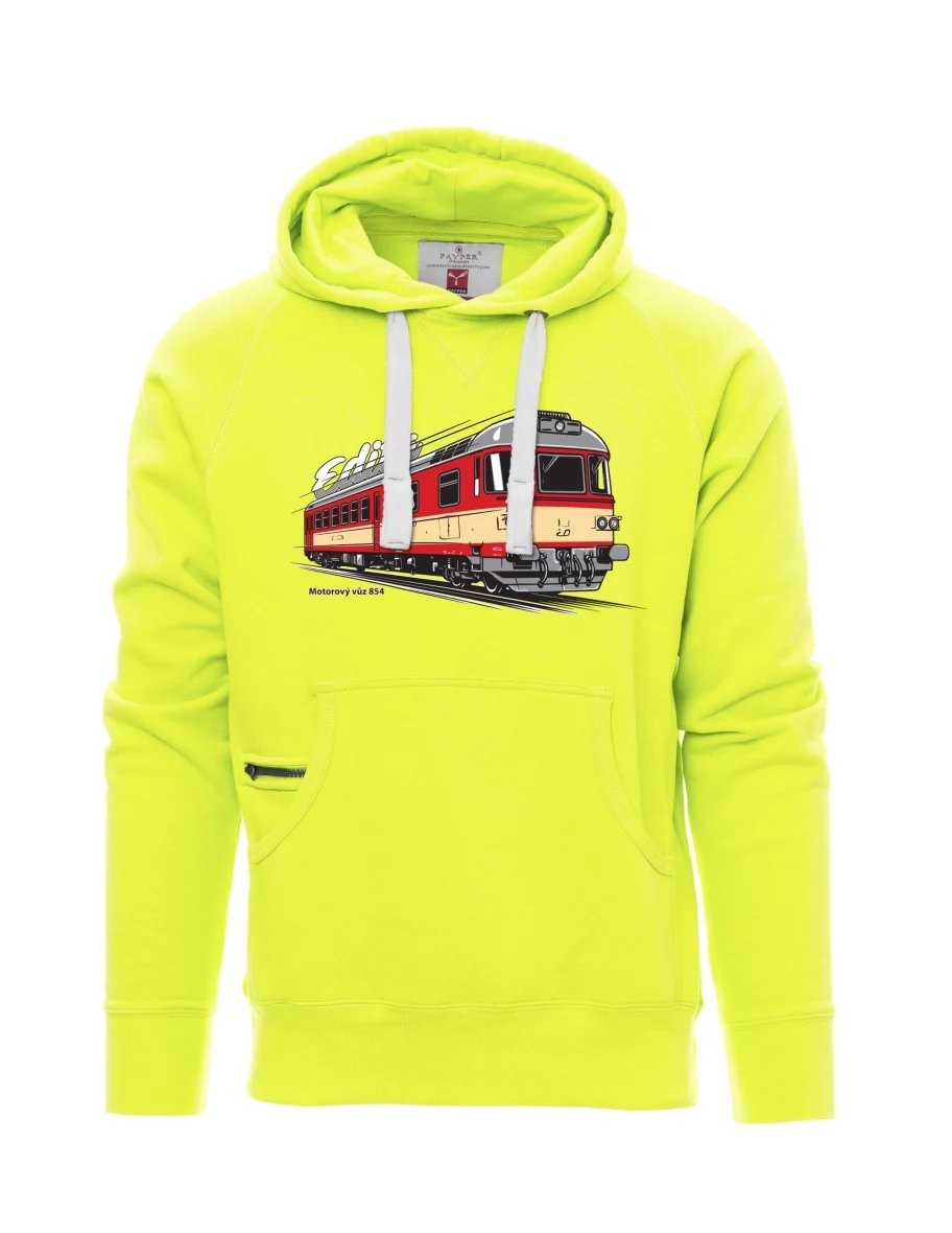 Fluorescenční pánská mikina Motorový vůz 854 „Edita“