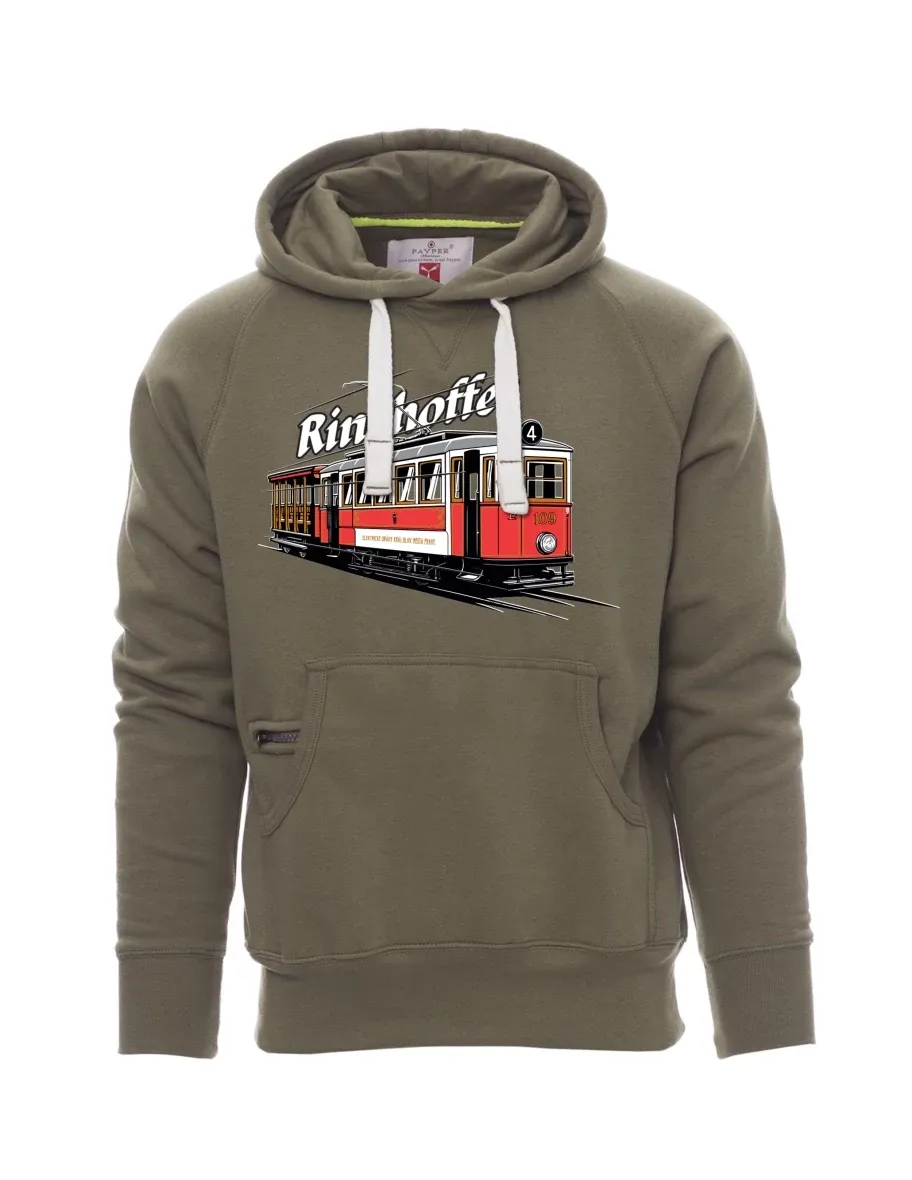 Khaki pánská mikina Tramvaj Ringhoffer
