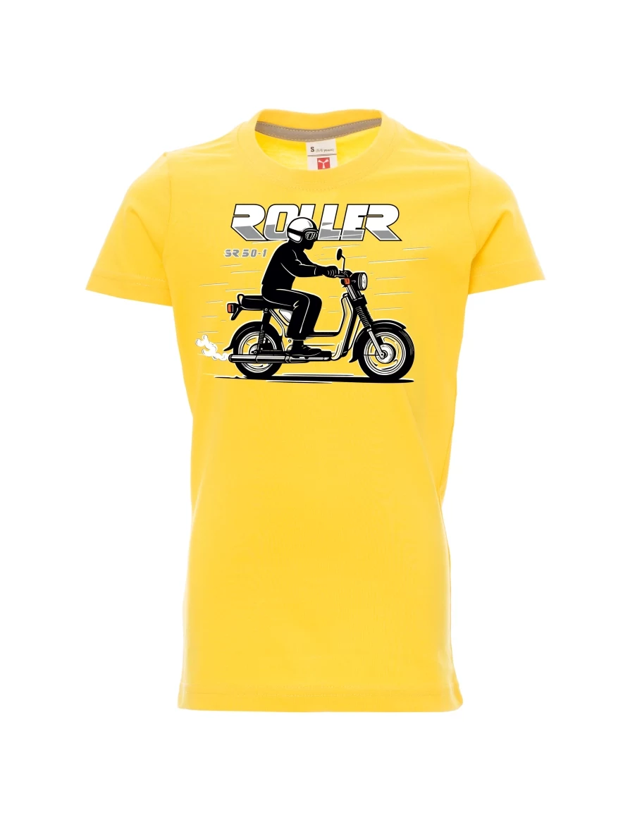 Žluté dětské tričko Skútr SR 50/1 Roller