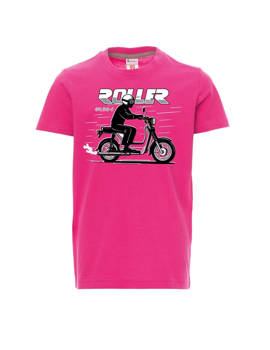 Růžové dětské tričko Skútr SR 50/1 Roller