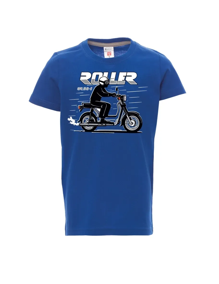 Modré dětské tričko Skútr SR 50/1 Roller