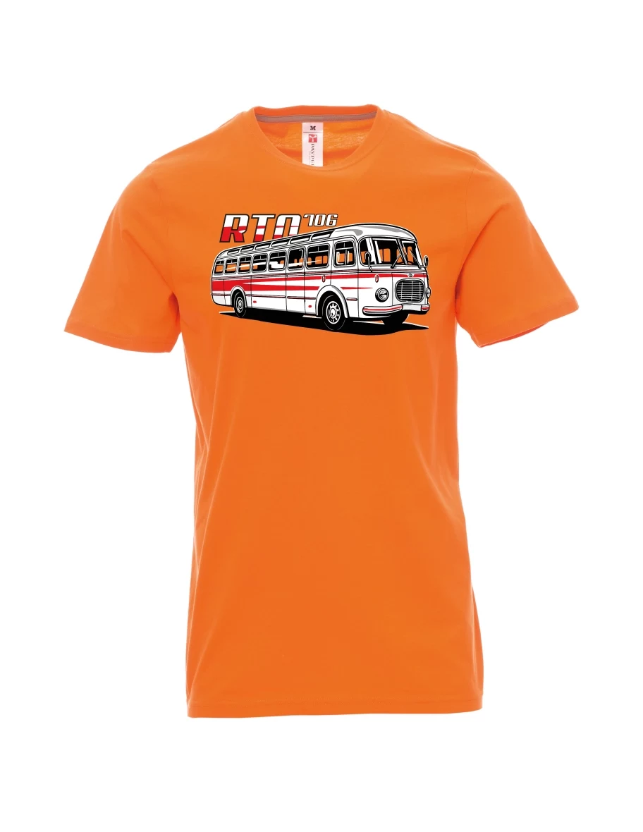 Oranžové pánské tričko Autobus RTO 706