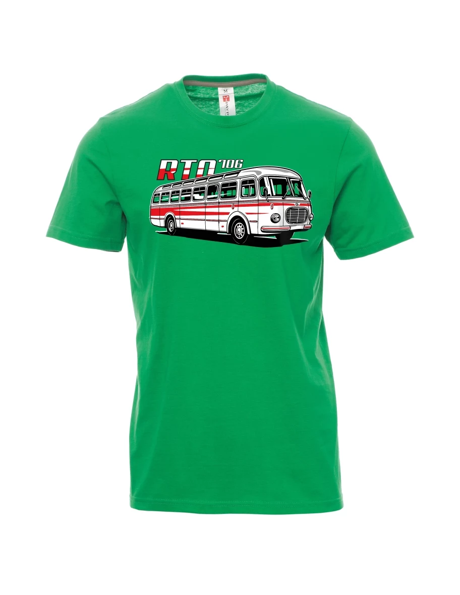 Zelené pánské tričko Autobus RTO 706
