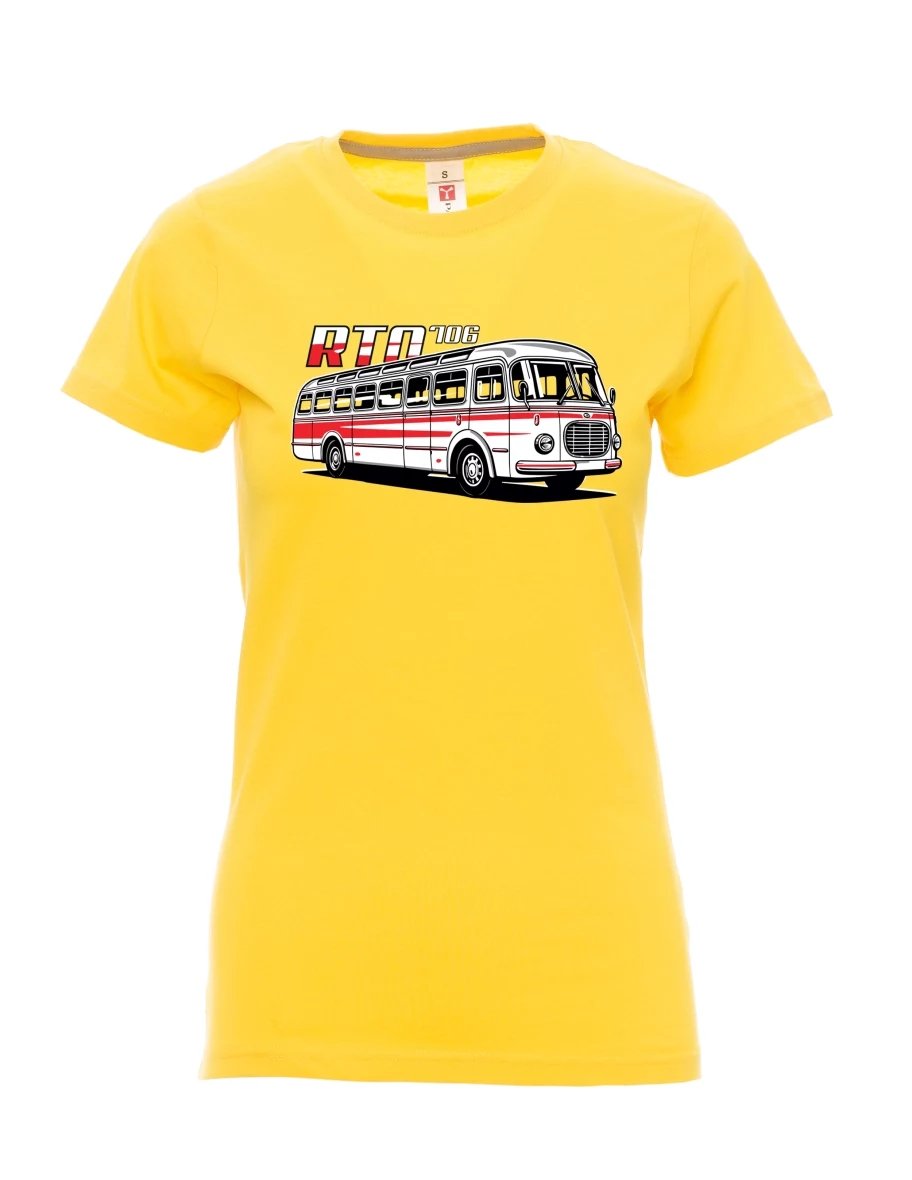 Žluté dámské tričko Autobus RTO 706