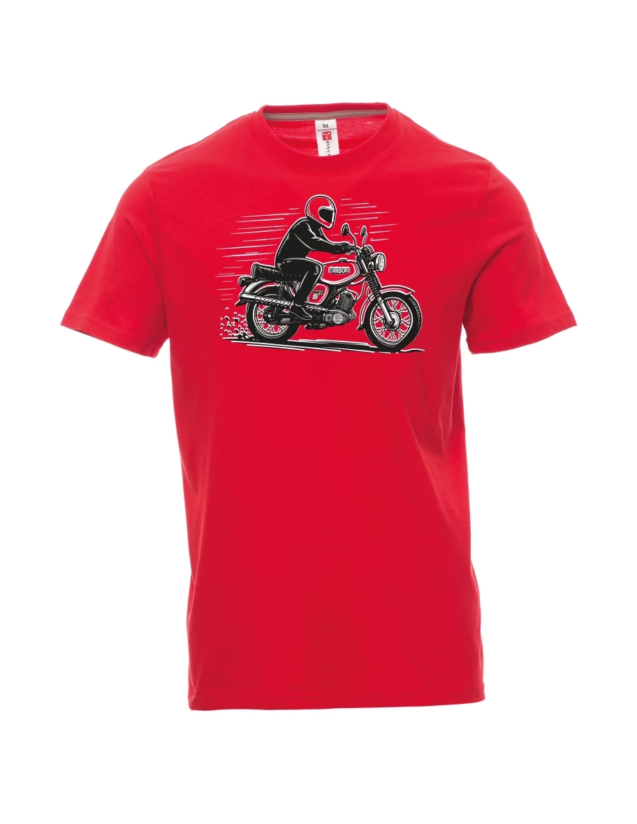 Červené pánské tričko Motorka Enduro S51