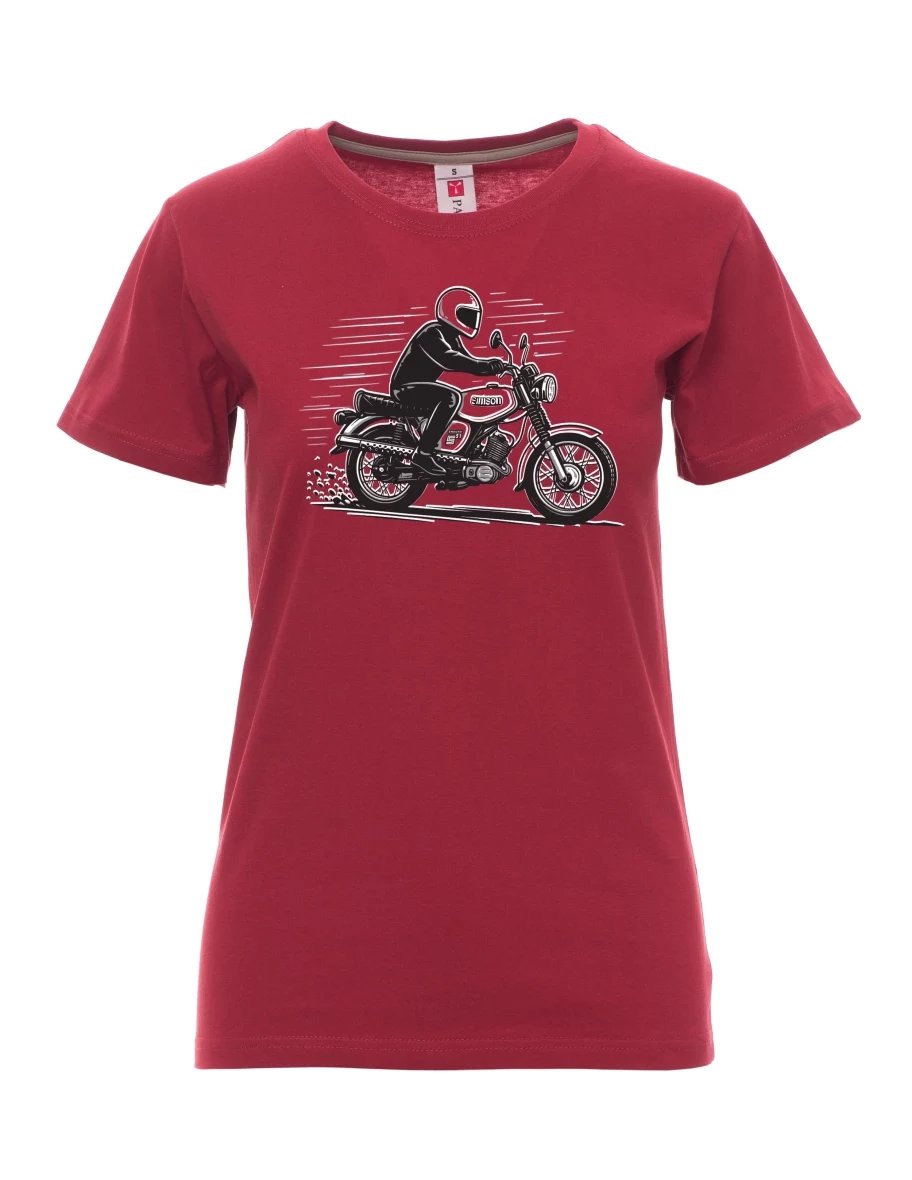 Bordó dámské tričko Motorka Enduro S51