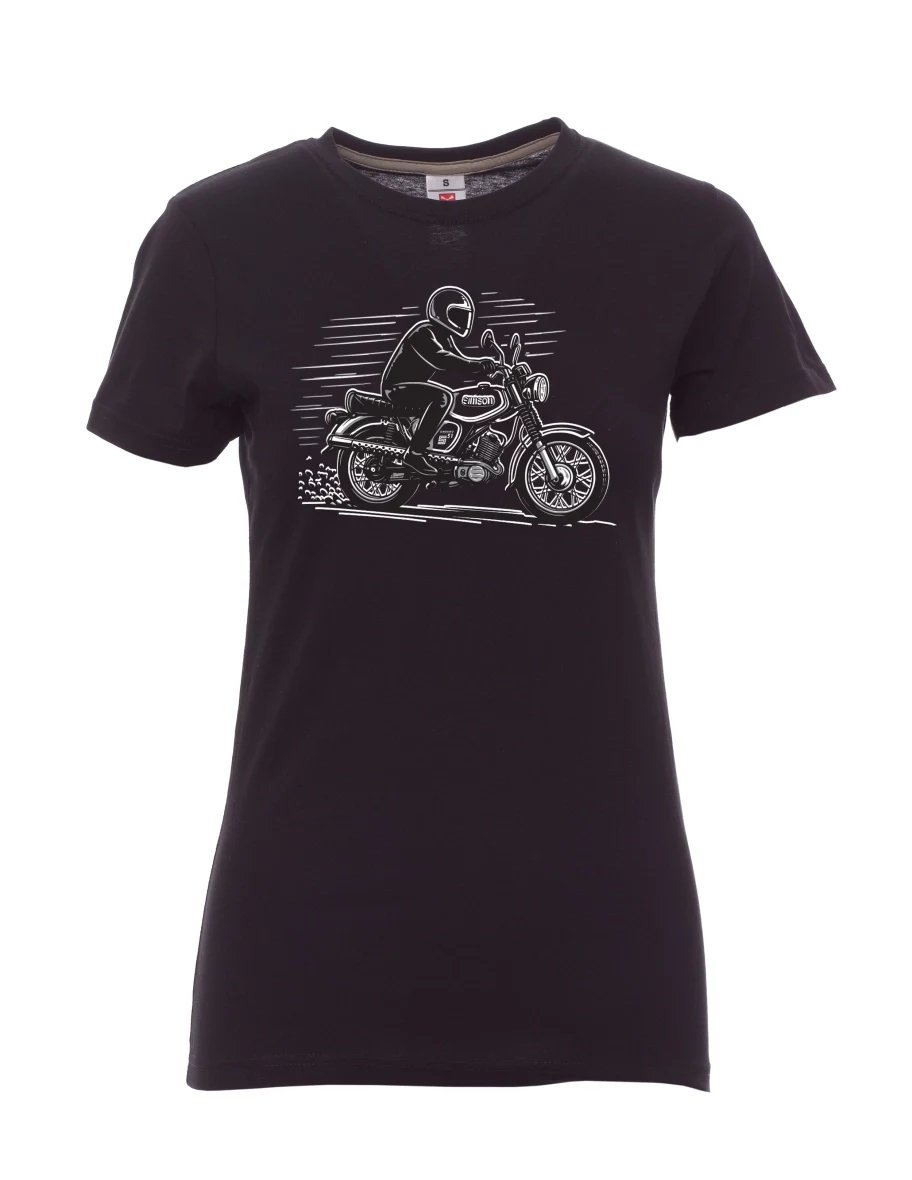 Černé dámské tričko Motorka Enduro S51