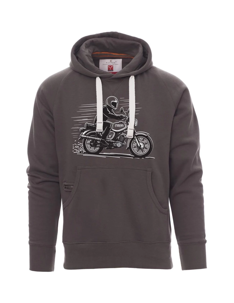 Šedá pánská mikina Motorka Enduro S51