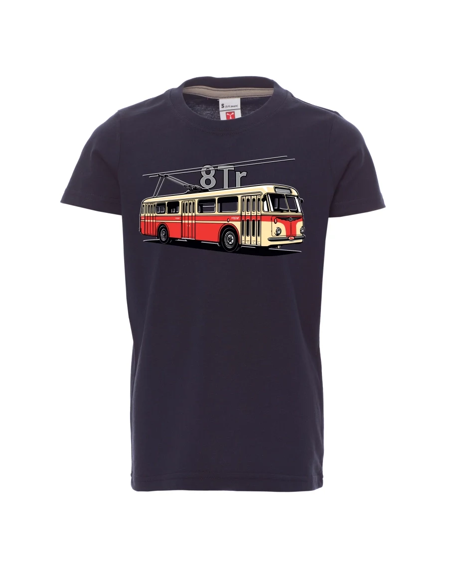 Navy dětské tričko Trolejbus 8Tr