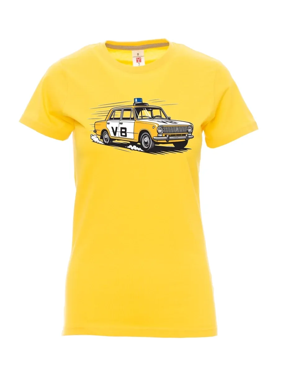 Žluté dámské tričko Automobil VAZ 2101 VB